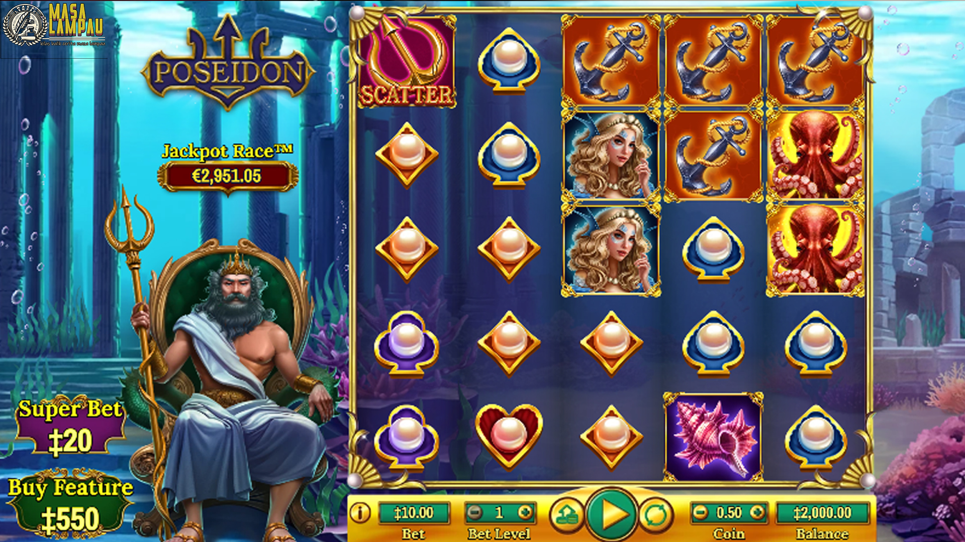 Keuntungan Maksimal Slot Gacor Poseidon di Situs Slot Dana